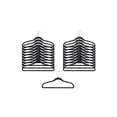 thumbnail image 3 of MAINSTAYS 20PK Felt Suit Hangers, Black velvet color, 3 of 3