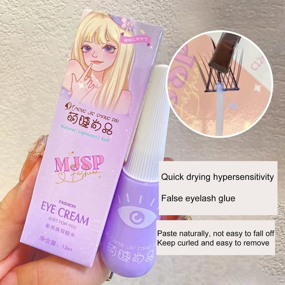 12ML False Eyelash Glue Hypo-irritant Natural Fit High Viscosity Waterproof Sweatproof False Eyelash Glue