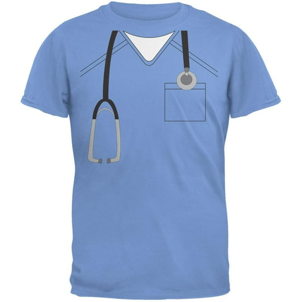 Old Glory Halloween Doctor Scrubs Costume Carolina Blue Youth TShirt
