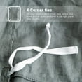 thumbnail image 5 of Simple&Opulence 100% Linen Duvet Cover Set, 3 Piece Belgian Flax Breathable Bedding, King Size 104''x92'' (1 Comforter Cover+2 Pillowshams) with Tie Closure Style,Greyish-Green, 5 of 9