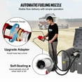 thumbnail image 5 of 58 Gallon Diesel Fuel Tank with 12V Pump, 10 GPM Flow Rate - Portable PE Transfer Tank & 13.1ft Hose for On-the-Go Refueling, Gray, 5 of 11