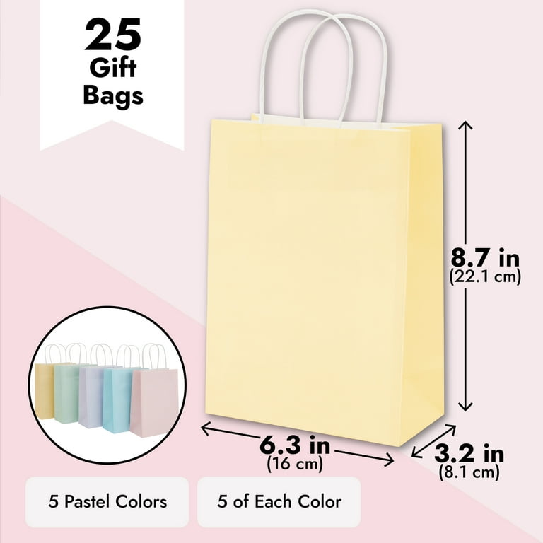 Custom LOGO Kraft Paper Bag 12 Solid Colors Festival Gift Package