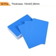 thumbnail image 3 of Uxcell Blank Cards ID Badge Printer, Graphics Quality Blue Plastic 50 Pack, 3 of 5