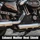 thumbnail image 2 of 1 Juego Motocicleta 5.63'' Escape Tubo Silenciador Protector Negro, 2 of 7