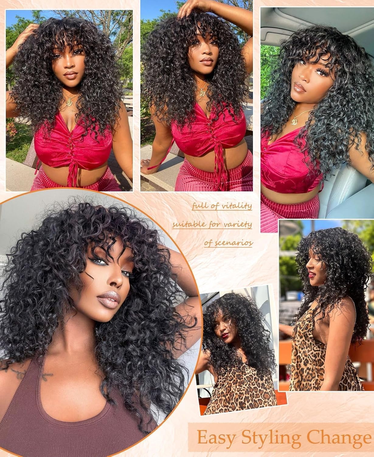 Natural Black Layered Pixie Wig Human Hair for Black Women Short Human Hair Lightweight Glueless Pixie Cut Wigs