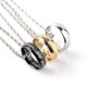 thumbnail image 3 of Anillos de color dorado con cadena de acero inoxidable, un anillo de poder, joyería para mujeres y hombres, 10, negro, 3 of 5