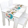 thumbnail image 5 of ColourLife Table Runner Magical Baby Unicorn Washable Table Cloth Runner for Holiday Home Wedding Table Top Decoration 13x70 Inches, 5 of 5