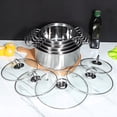 thumbnail image 3 of SEWACC 5 Sets Cooking Utensils Set Induction Pots with Lids for Home Cooks, 3 of 8