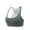 Gray, variant on Xfvqtps Sports Bra for Women Multiple Spaghetti Strap Cross Back Padded Wireless Elastic Yoga Bras Gray