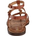 thumbnail image 3 of Sam Edelman Talya Honey Brown Open Toe Ankle Strap Gladiator Flats Sandals (Honey Brown, 8.5), 3 of 6