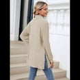 thumbnail image 4 of Camisas de Larga para Mujer, Blusas Túnica Casuales de Cuello Alto Albaricoque M, 4 of 10