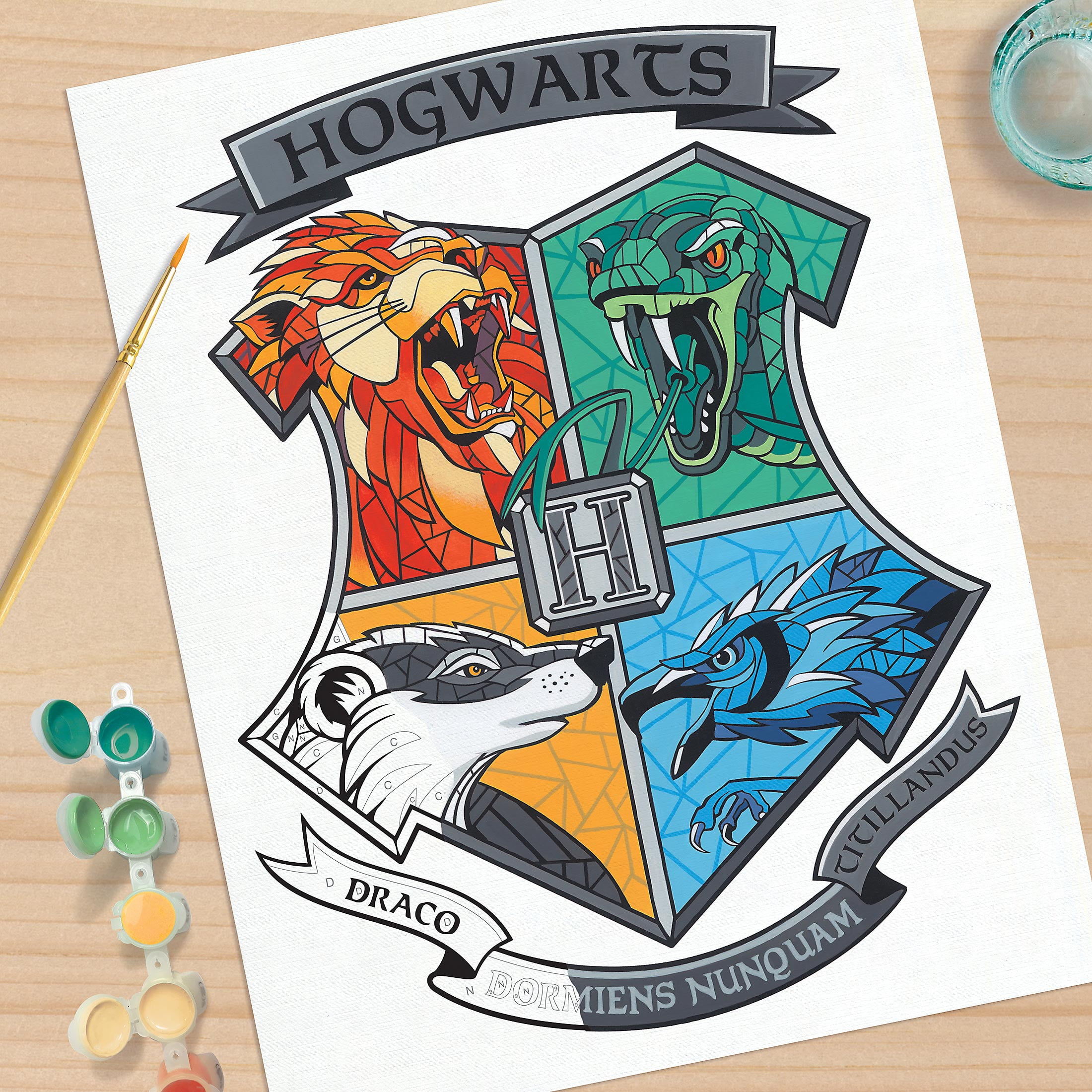 Hogwarts Harry Potter Slytherin - Paint By Number - Paint by numbers for  adult