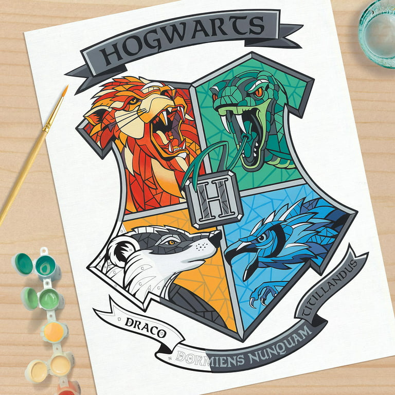 PaintWorks Harry Potter Hogwarts Paint By Number Kit, 11 x 14,  Multi-Color 