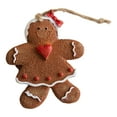 thumbnail image 5 of harmtty Xmax Christmas Resin Gingerbread Man Ornament Adorable with Hanging Lanyard Xmas Christmas Tree Decoration Pendant D, 5 of 8