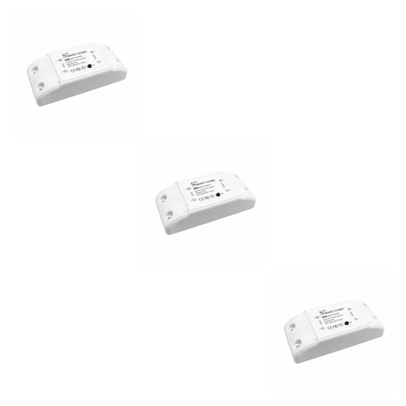 bedienty 2.4Ghz WiFi Smart Switch Wireless Plastic Smartphone Remote Control Breaker Share Module Safety Switches Controller 3Set