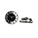 thumbnail image 5 of Reloj de pared grande,Reloj de pared acrílico silencioso moderno,Reloj de pared grande de oficina,silencioso,fácil de leer y sencillo.,Estatua de escritorio,Figura decorativa de pelea de, 5 of 8
