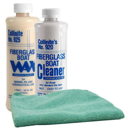 Collinite 920 & 925 Boat Wash & Wax Bundled with Microfiber Cloth (3