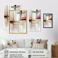 thumbnail image 4 of Designart Abstract Geode Geometric Pink And Red II Canvas Wall Art, 4 of 5