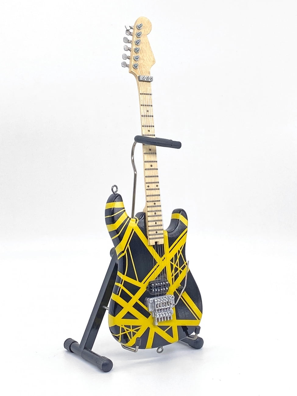 EVH - Eddie Van Halen - Bumblebee Black & Yellow Mini Guitar Replica Collectible