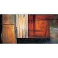 thumbnail image 2 of Hansen, Max 32x18 Gold Ornate Wood Framed with Double Matting Museum Art Print Titled - Global Perspective I, 2 of 4