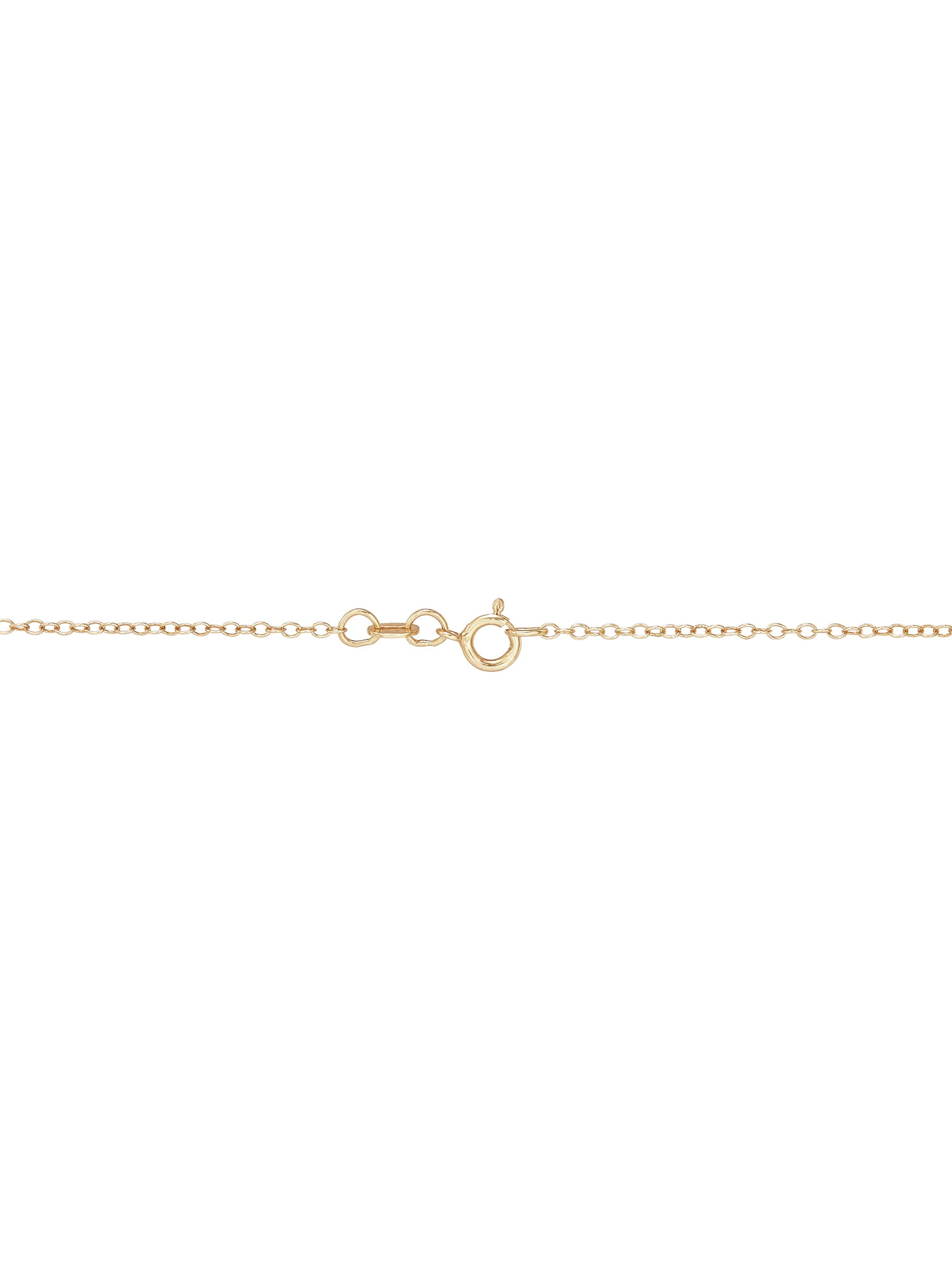 Brilliance Fine Jewelry Crystals Cross Pendant in Sterling Silver and 18K Gold Plate,18"