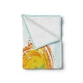 thumbnail image 2 of Tropical Soft Flannel Fleece Throw Blanket, Exotic Coconut Palm Trees Sun Ocean Wave Summer Graphic, Cozy Plush for Indoor and Outdoor Use, 70" x 90", Green Petrol Blue, by Ambesonne, 2 of 5