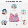 thumbnail image 6 of Kids' Beach Pants Comfortable Swim Trunks Watermelon Hue Flamingos Shorts for Pool Vacation and Lounge Wear Large, 6 of 8