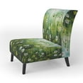 thumbnail image 3 of Designart « Green Dandelion composition I » Fauteuil d'Appoint Rembourré Floral Vert - Fauteuil Traditionnel avec Accoudoirs pour Chambre, 3 of 7