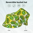 thumbnail image 5 of Bingfone Watercolor Kiwi Fruits Summer Bucket Hat For Men Women,Packable Reversible Printed Sun Hats,Fisherman Outdoor Travel Hiking Beach Caps, 5 of 9