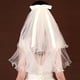 thumbnail image 5 of Velo de novia iluminado de 2 niveles, ideal para despedidas de soltera (color), 5 of 6