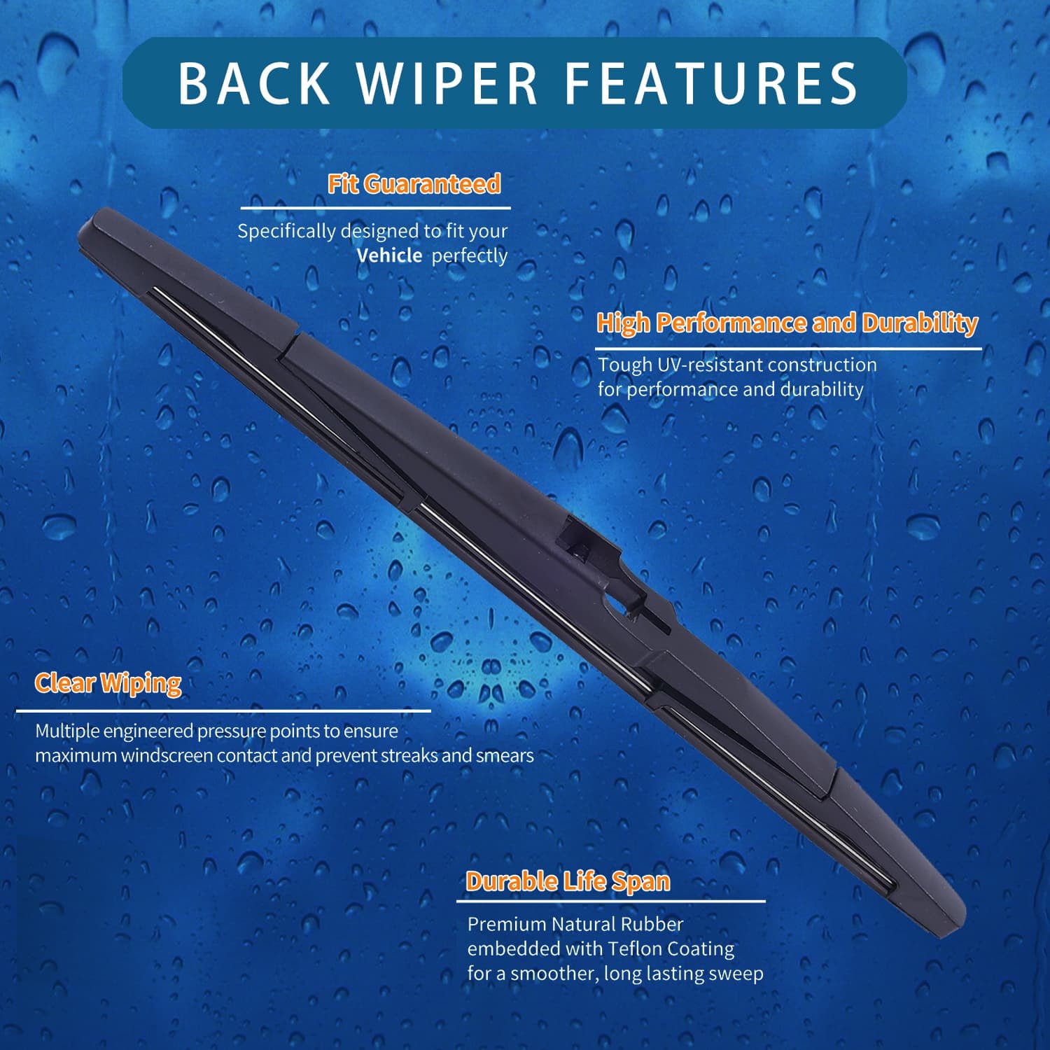 CLEARGO Wiper Blade Kit (Front + Rear) for 2022–2025 Chevy Trailblazer – Driver 24", Passenger 18", Rear 11" – All-Season OEM Quality