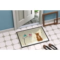thumbnail image 2 of Carolines Treasures BB2519MAT Christmas Presents Between Friends Staffordshire Bull Terrier Brown Indoor or Outdoor Mat, 18 x 0.25 x 27 in., 2 of 2