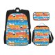thumbnail image 1 of Easygdp Shark On Line Mochila para Niños y Niñas con Set de Caja de Almuerzo y Estuche para Lápices 3 en 1, Mochila Escolar Estampada para Adolescentes, 1 of 7