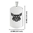 thumbnail image 2 of Stainless Steel Year of the Pig Zodiac Dog Tag Keychain Circle Ring, 2 of 2