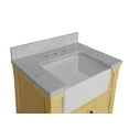 thumbnail image 4 of Charlotte 30" Farmhouse Bathroom Vanity with Driftwood Cabinet and Carrara Marble Top, 4 of 7