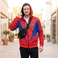 thumbnail image 6 of Unisex Spider Superhero Graphic Zip Up Hoodie Casual Loose Fit Long Sleeve Cosplay Jacket Sweatshirt with Pockets for Adults Halloween Costumes, 6 of 8
