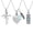 NavyBlue, variant on 3 PCS Cremation Urn Necklace Set for Ashes Birthstone Set Cross / Heart / Cylinder Urn Pendant Cremation Jewelry for Ashes Holder Loved Ones & Pet Memory Necklace Memorial Jewelry