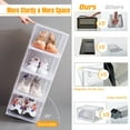 thumbnail image 4 of Set de 6 cajas organizadoras para zapatos Attelite de plástico apilables, 4 of 6