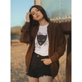 thumbnail image 2 of Portrait Of A Black Cat T-Shirt Women -Image by Shutterstock, Female Medium, 2 of 4