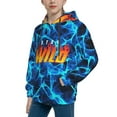 thumbnail image 5 of Ben Azelart Stay Wild Kids' Hoodie 3d Print Sweatshirt Soft Pullover Hooded With Big Pockets For Boys Or Girls Small, 5 of 8