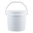 thumbnail image 2 of United Solutions 2 Gallon Round Comfort Handle Plastic Utility Bucket, White, 1 Each, 2 of 3