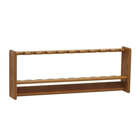 Wooden Mallet PRF10MO Fishing 10 Rod Rack - Medium Oak