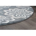 thumbnail image 5 of Madison Transitional 8' Round Gray and Cream Polypropylene Indoor Area Rug, 5 of 8