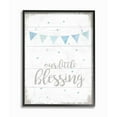 thumbnail image 2 of The Kids Room by Stupell Our Little Blessing Blue Kids Word Design Framed Wall Art by Daphne Polselli, 2 of 5