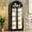 Black+Arched Top+LED Lights, variant on Tomnk 71" Tall Pantry Cabinet, Arched Cabinet, Kitchen Storage Cabinets with 2 Large Drawers & Adjustable Shelves & Glass Door for Living Room, Kitchen, Dining Room, Natrual
