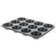 thumbnail image 1 of Molde para magdalenas De Buyer, 12 tazas, antiadherente, acero inoxidable, negro, 1 of 6