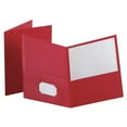 thumbnail image 2 of (2 pack) Oxford 2-Pocket Folder, 100 Sheet Capacity, Red, Pack of 25, 2 of 5