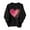 Black, variant on UPPADA Women's Sequins Heart Valentine Sweatshirt Long Sleeve Crew Round Neck Pullover Top Sparkly Casual Blouse for Holiday Wear Red,XXL