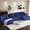 130"U-Shape Blue 4Seat, variant on SEENYOO 133" Cloud Couch, White Modular Sectional Sofa with 2 Ottomans, Corduroy Deep Seat for Living Room, No Assembly Required
