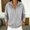 Gray, variant on Womens Sweatshirts Oversized Relaxed Fit Pullover Hoodies,Oversized Drop Shoulder Partial Snap Button Henley Neck Hooded Sweatshirt Jacket White L